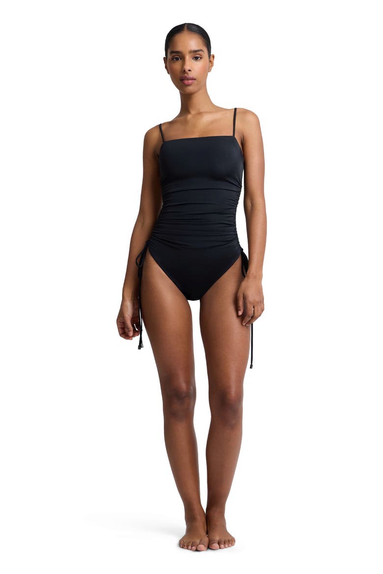 Allegra Tricot One-Piece, Main, color, Black