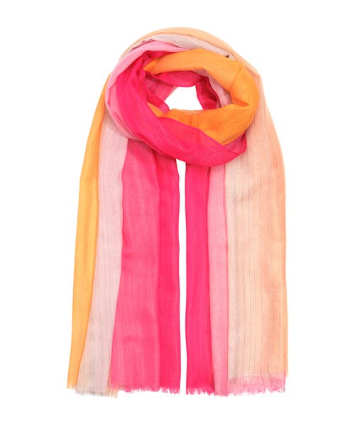 Echo Ombre Shimmer Wrap In Sunkissed Coral