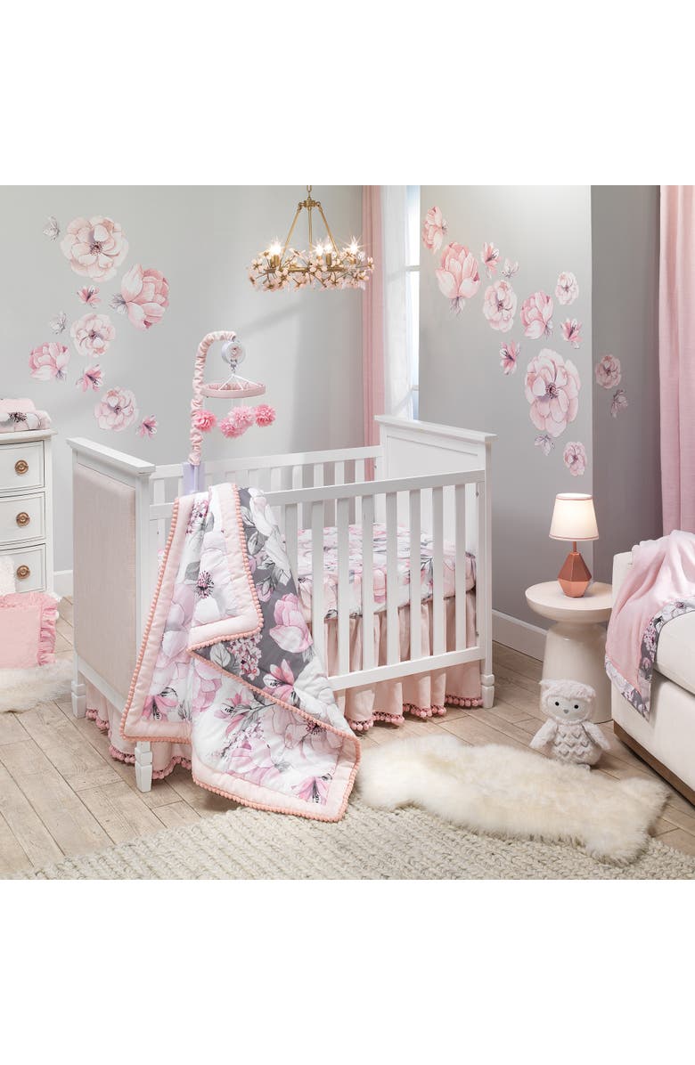 Lambs 
Ivy Modern Hexagon Nursery Lamp with Shade 
Bulb, Alternate, color, Pink