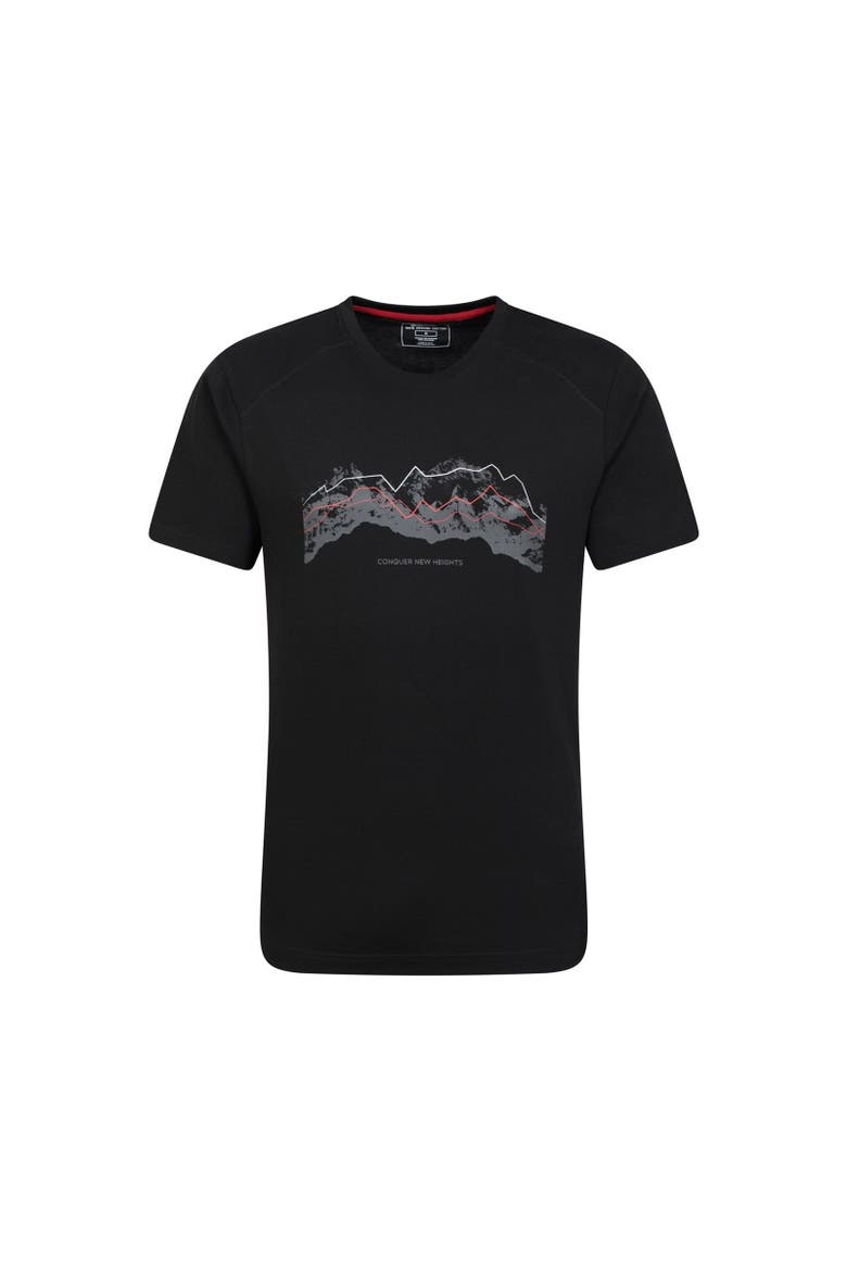 Tech Mountains Natural T-Shirt, Main, color, Black