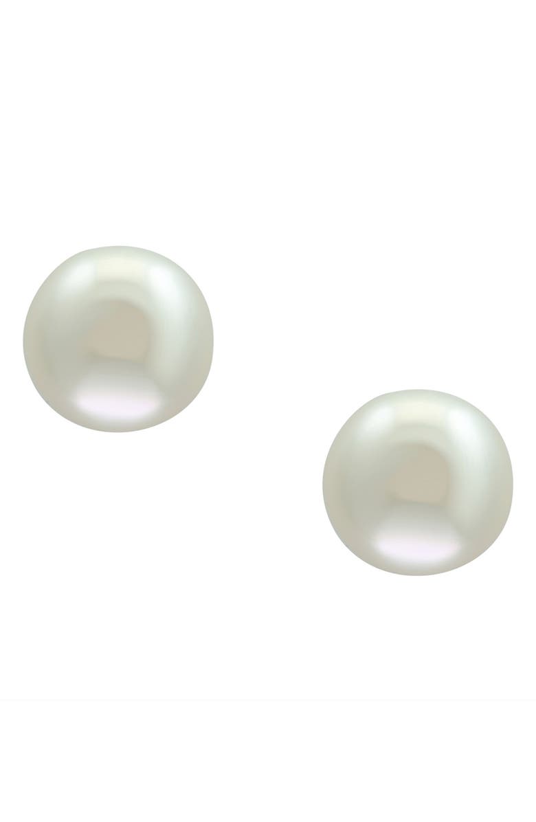 EFFY Sterling Silver 12mm Freshwater Pearl Stud Earrings, Main, color, White