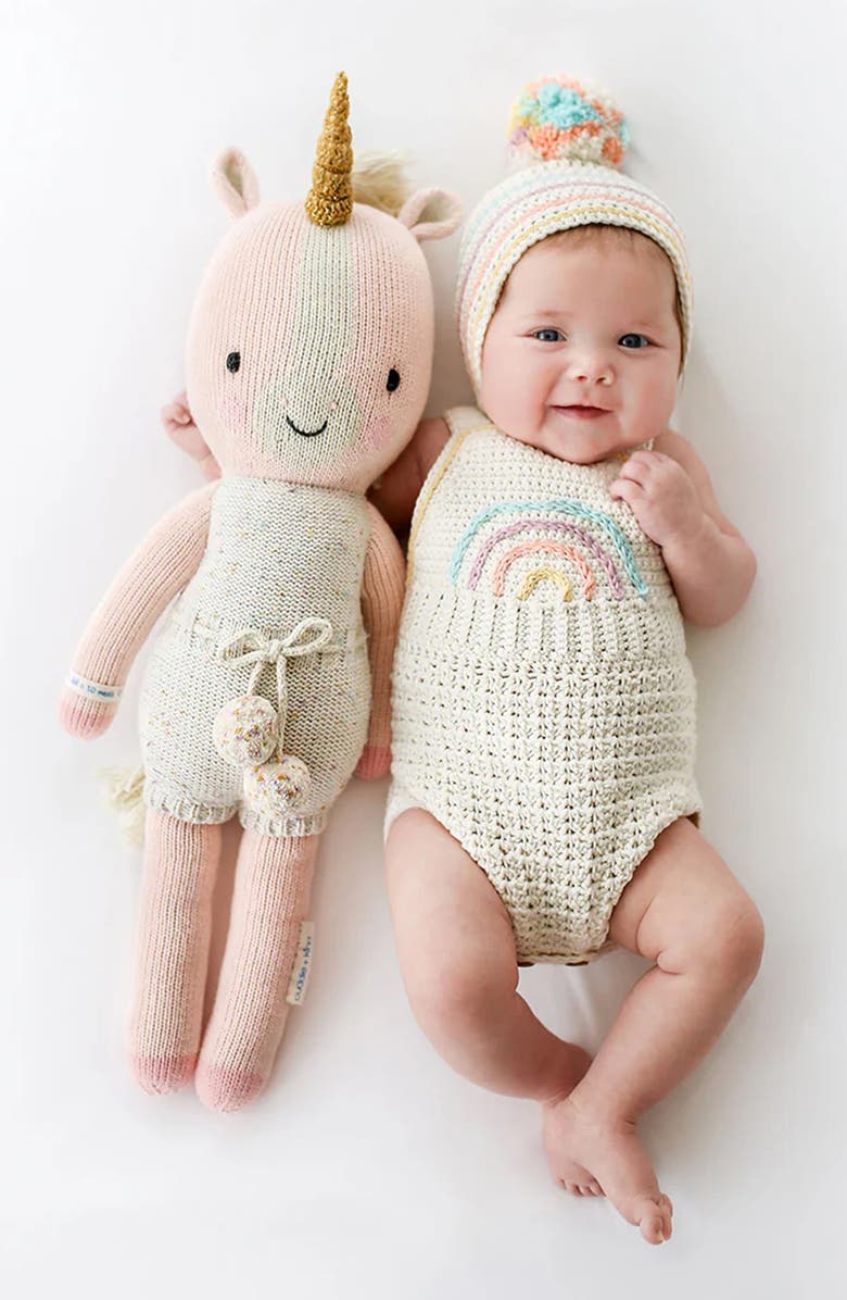 cuddle+kind Little Ella the Unicorn Stuffed Animal, Alternate, color, Pink