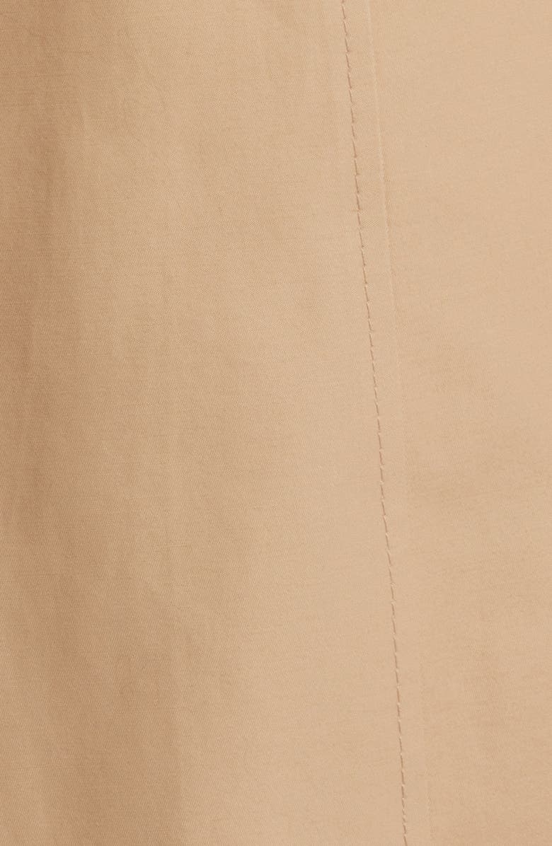 Via Spiga Water Resistant Cotton Blend Coat with Removable Hood, Alternate, color, Camel