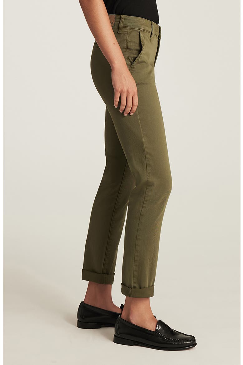 Kathleen Stretch Cotton Chinos, Alternate, color, DARK OLIVE CASUAL TW
