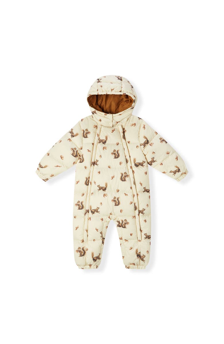 Milkbarn Puffy Down Jumpsuit, Main, color, Chipmunk