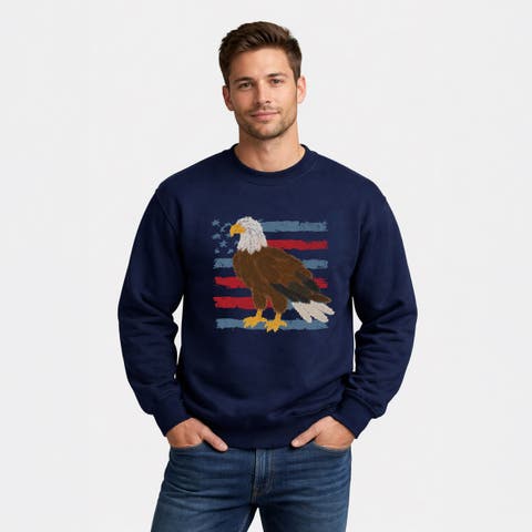 Bald Eagle Patriotic Flag Sweatshirt