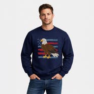 Simply Sage Market Bald Eagle Patriotic Flag Sweatshirt