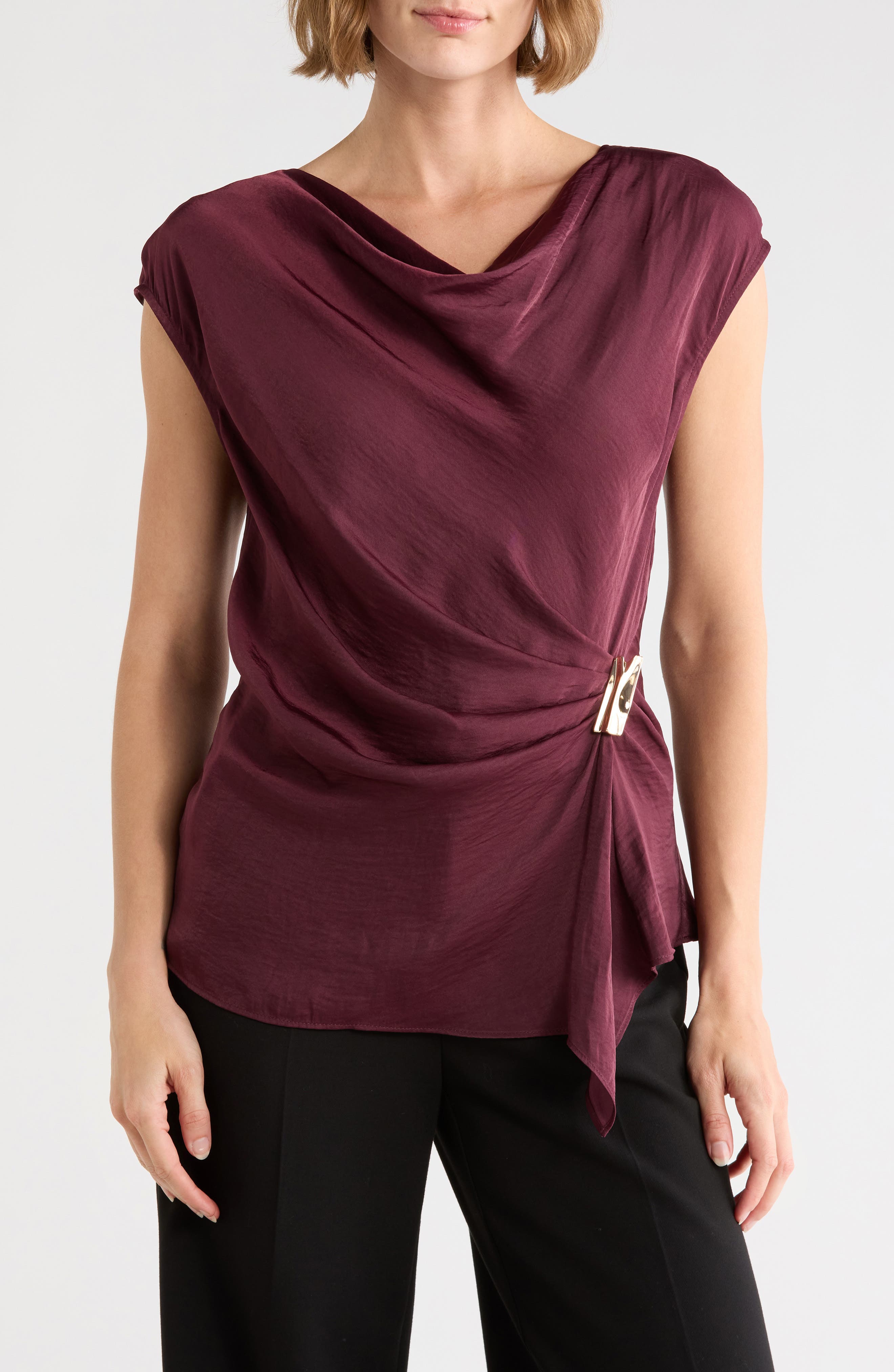 Gemma + Jane Draped Asymmetrical Top