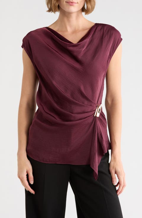 Draped Asymmetrical Top