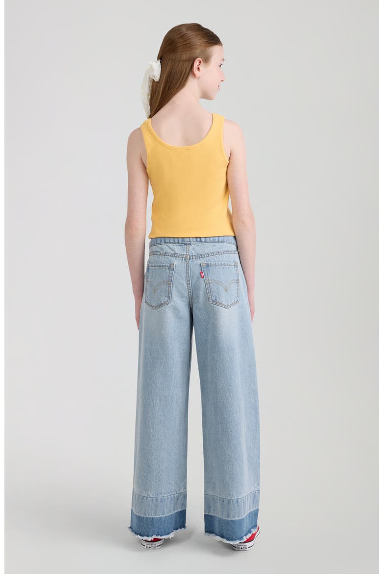 Kids' Braid High Waist Baggy Jeans, Alternate, color, HANG UP
