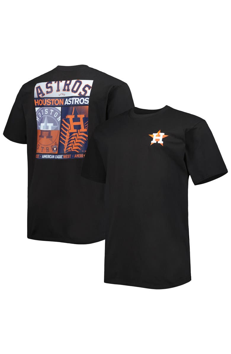PROFILE Men's Black Houston Astros Two-Sided T-Shirt, Main, color, 
