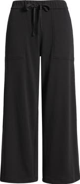 Eileen Fisher Organic Cotton Ankle Wide Leg Pants