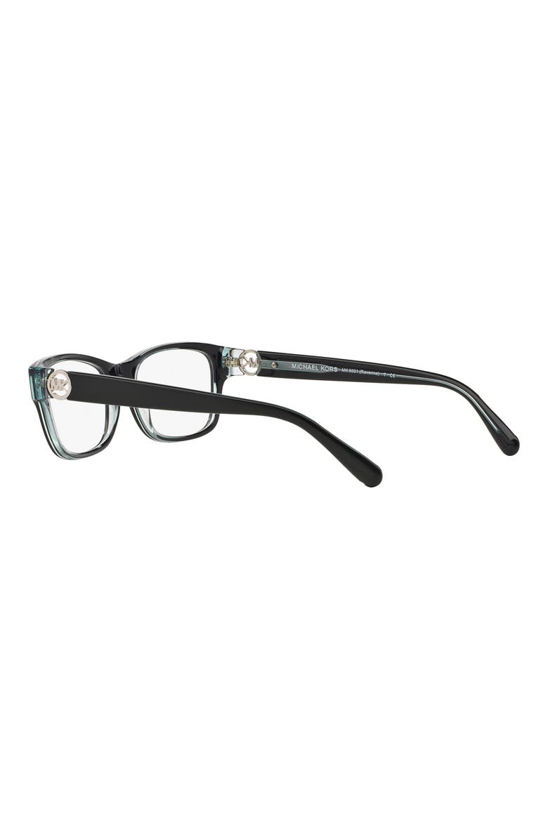 Ravenna 53mm Square Optical Glasses, Alternate, color, BLACK BLUE