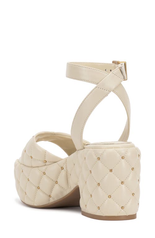 Vince Camuto Ellah Ankle Strap Platform Sandal In White