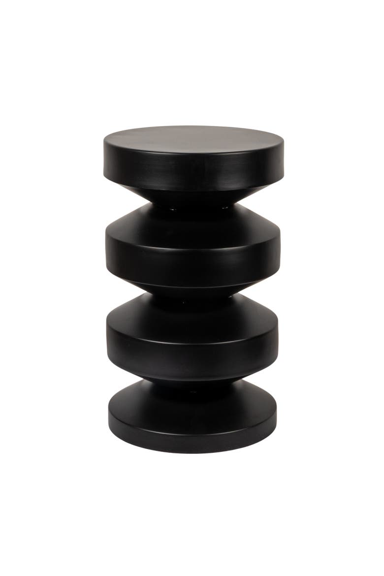 Accordion Side Table, Main, color, Black