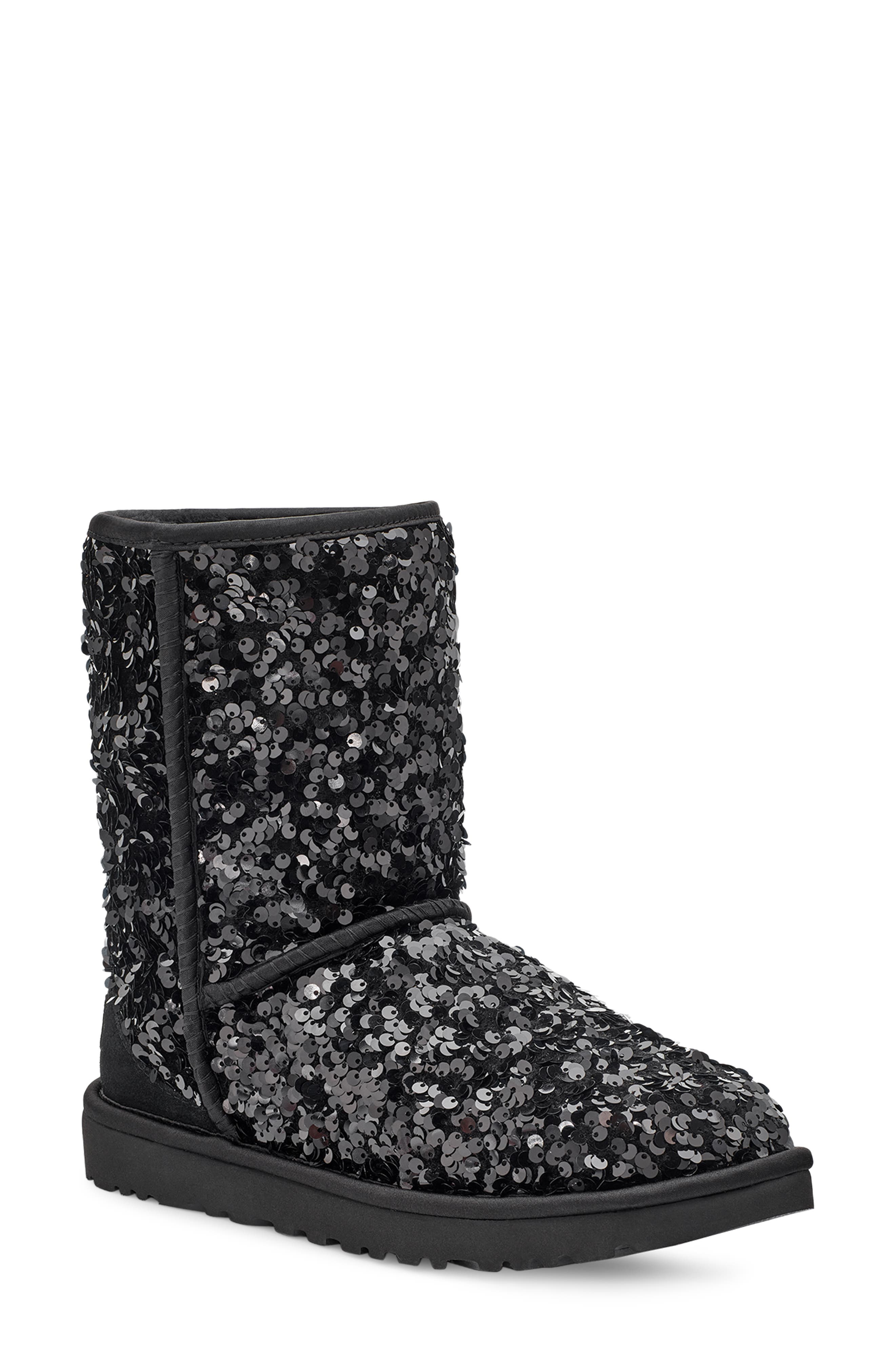 UGG<sup>®</sup> Classic Sequin Short Boot, Main, color, 