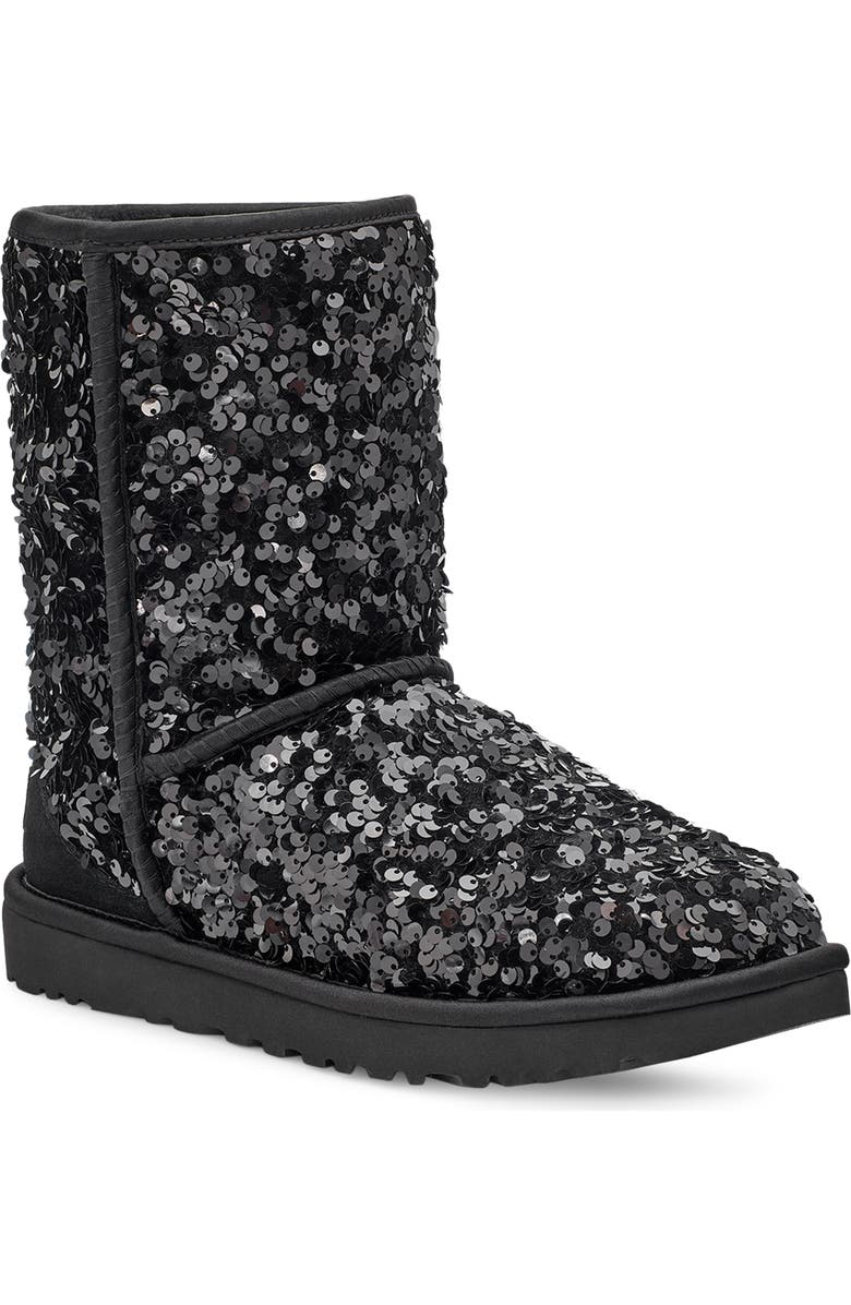 UGG<sup>®</sup> Classic Sequin Short Boot, Main, color,