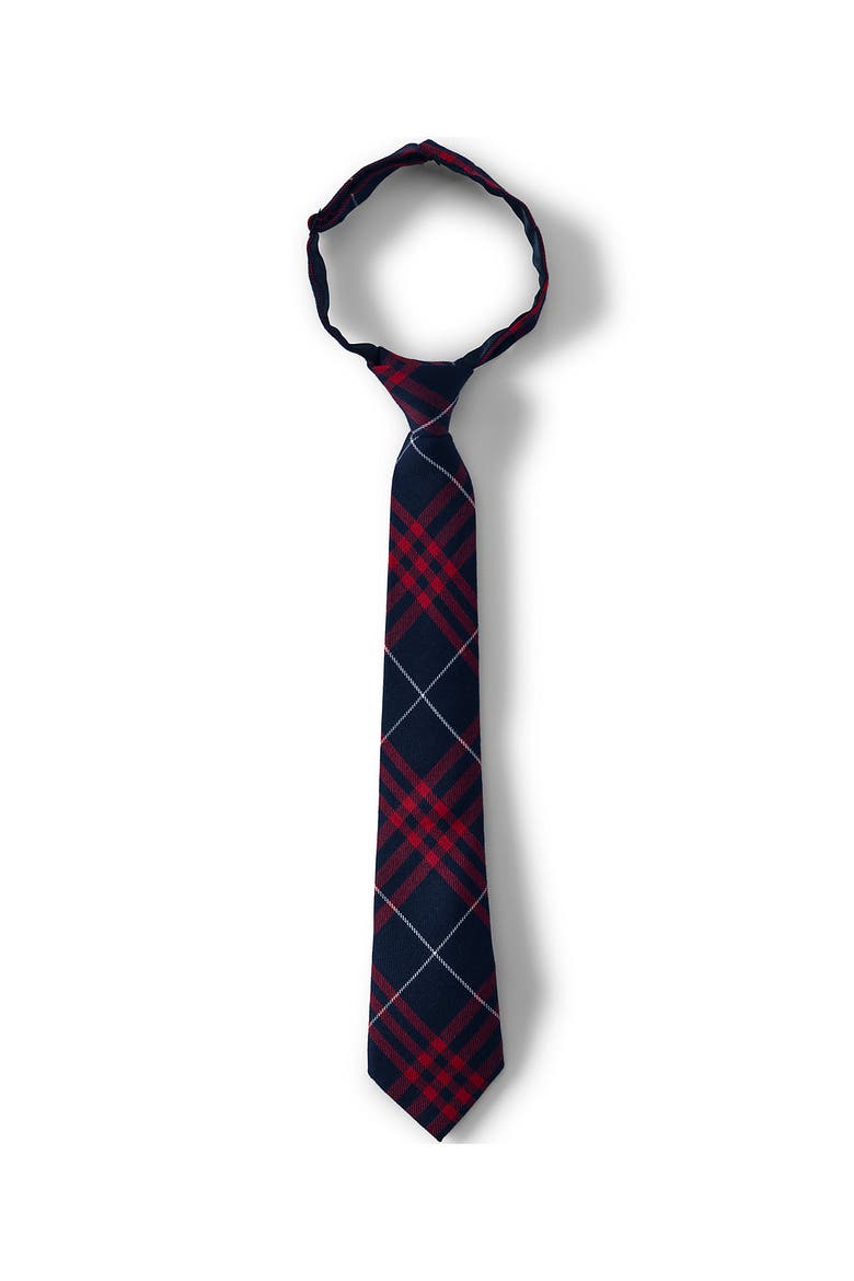 School Uniform Kids Pre Tied Tie, Main, color, Classic Navy Large Plaid