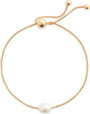 Nordstrom Demi Fine Freshwater Pearl Slider Bracelet