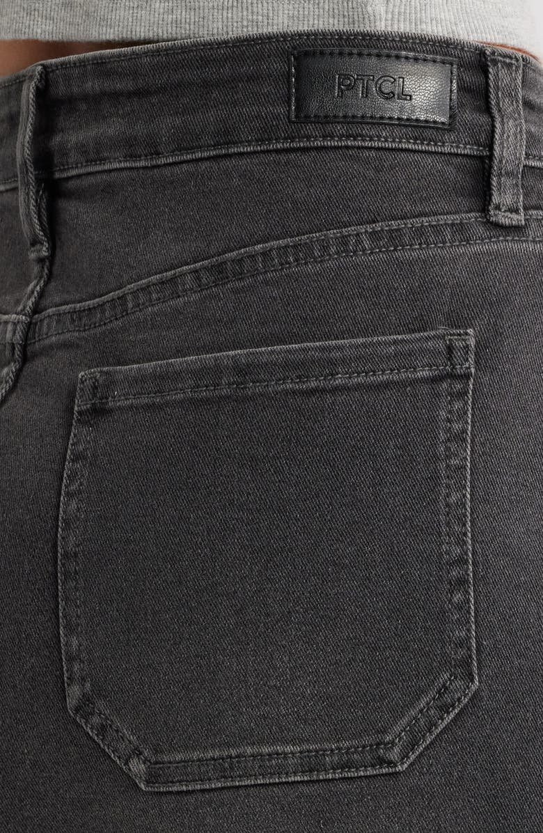 PTCL Isa Easy Stretch Denim Miniskirt, Alternate, color, Grey