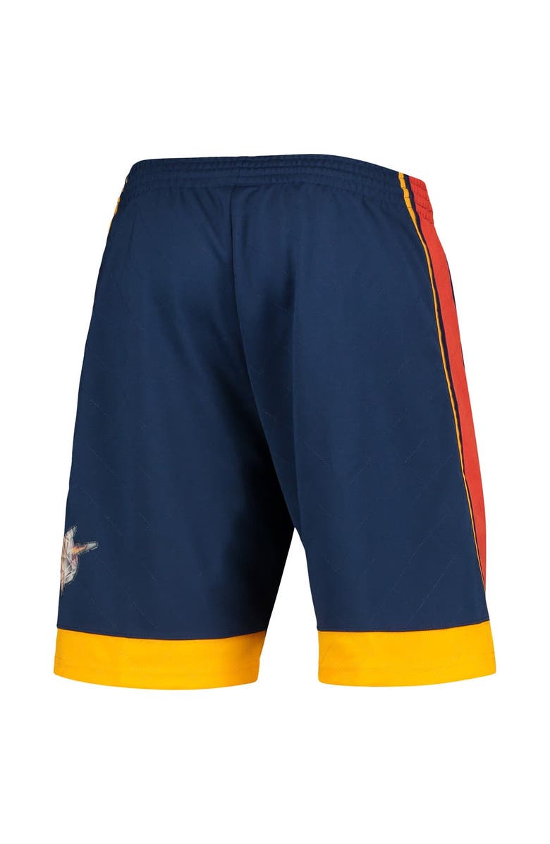 Mitchell & Ness Men's Mitchell & Ness Navy Golden State Warriors 2009 Hardwood Classics 75th Anniversary Swingman Shorts, Alternate, color, Navy