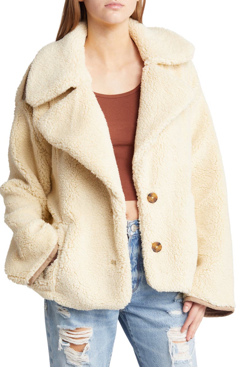 Free People Joplin Faux Fur Teddy Jacket, Main, color,