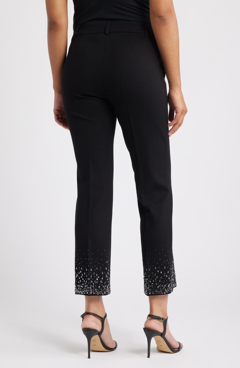 Anne Klein Crop Flare Pants, Alternate, color, Anne Black