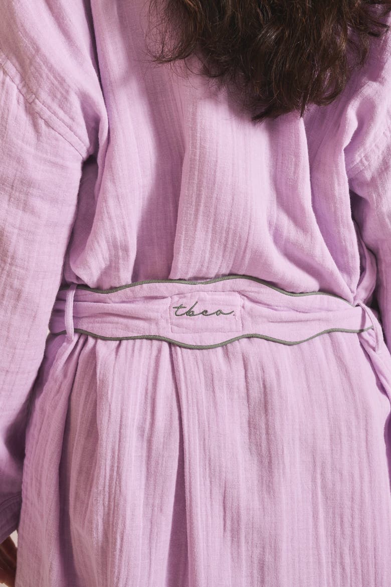 Cotton Gauze Robe, Alternate, color, Lilac