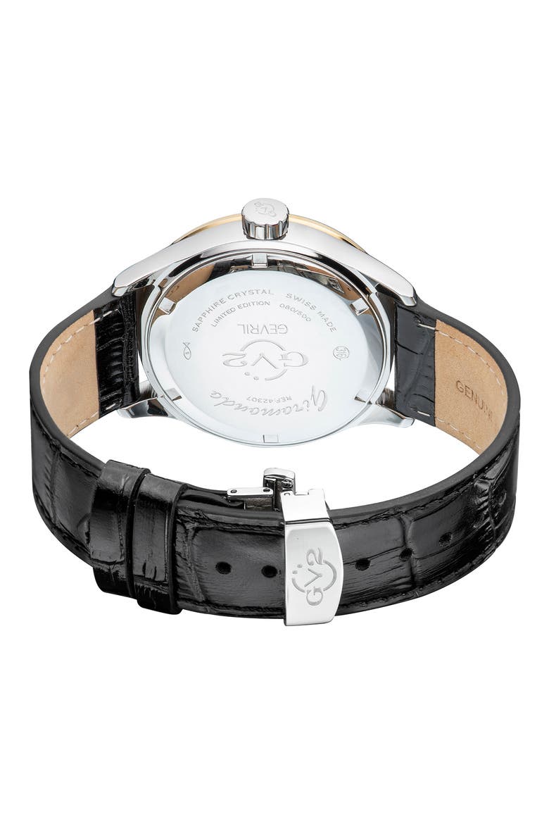 Men's Giromondo Swiss Quartz Watch, 42mm, Alternate, color, BLACK