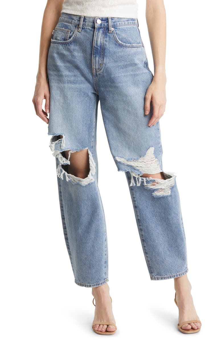 Lovers + Friends Easton High Waist Balloon Leg Jeans, Main, color, 