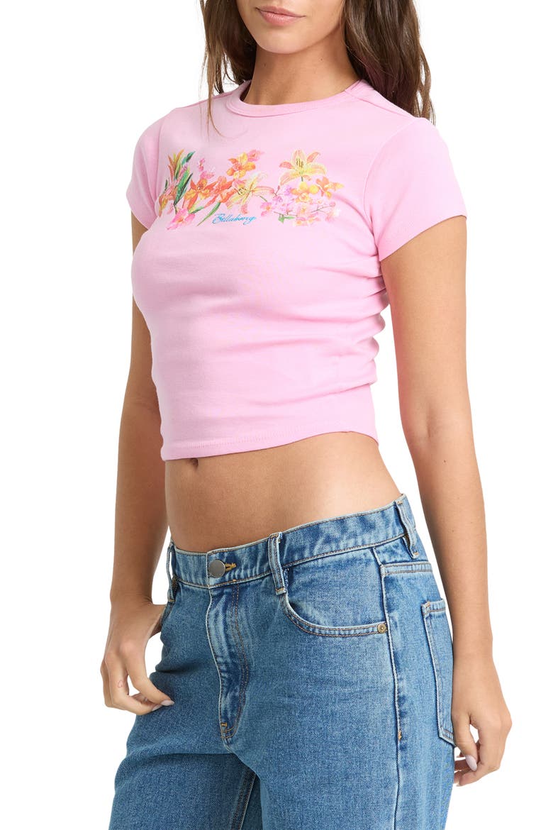 Wonderful Garden Graphic Cotton Crop T-Shirt, Alternate, color, PRISM PINK