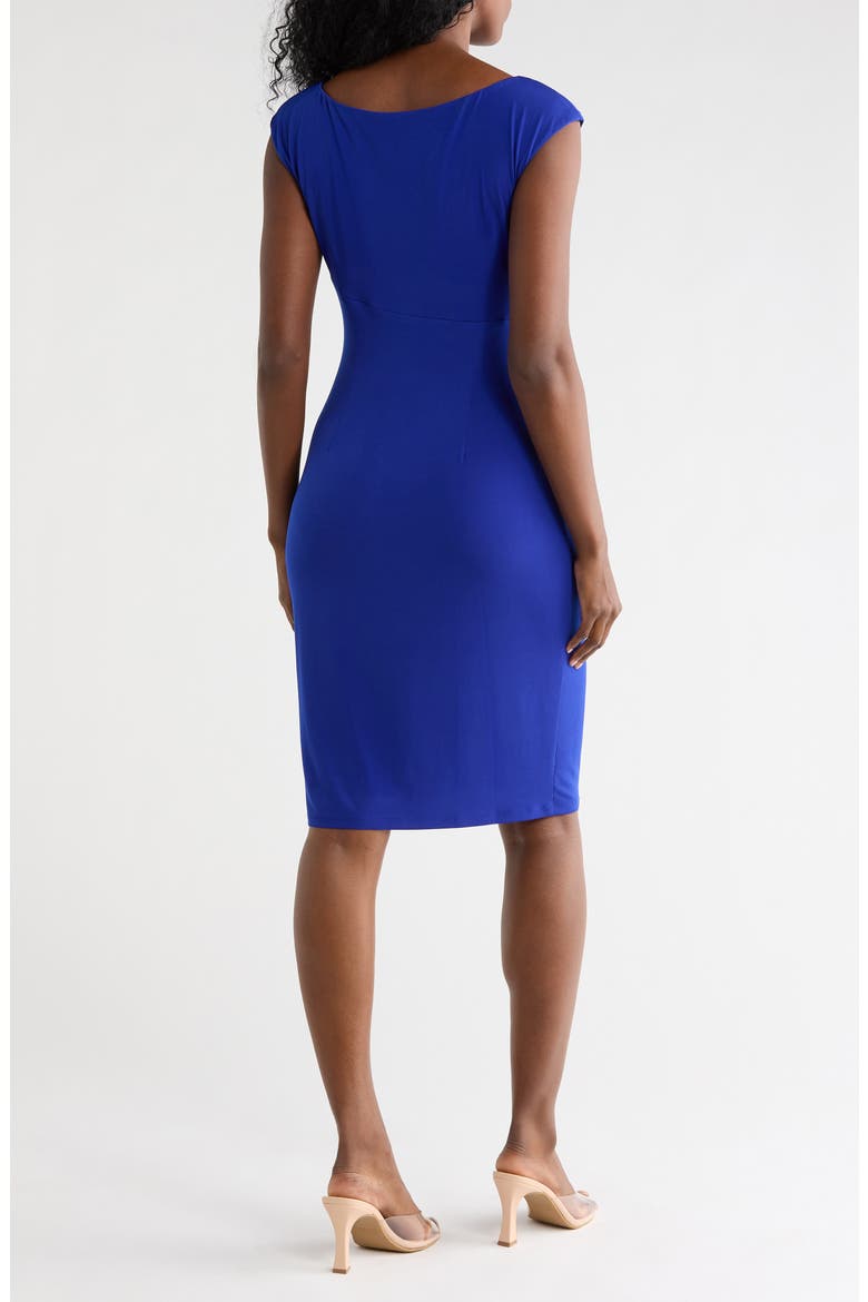 Ity Trim Detail Sheath Dress, Alternate, color, DEEP COBALT