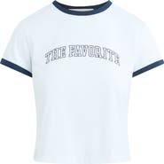 Favorite Daughter The Cropped Favorite Ringer Tee