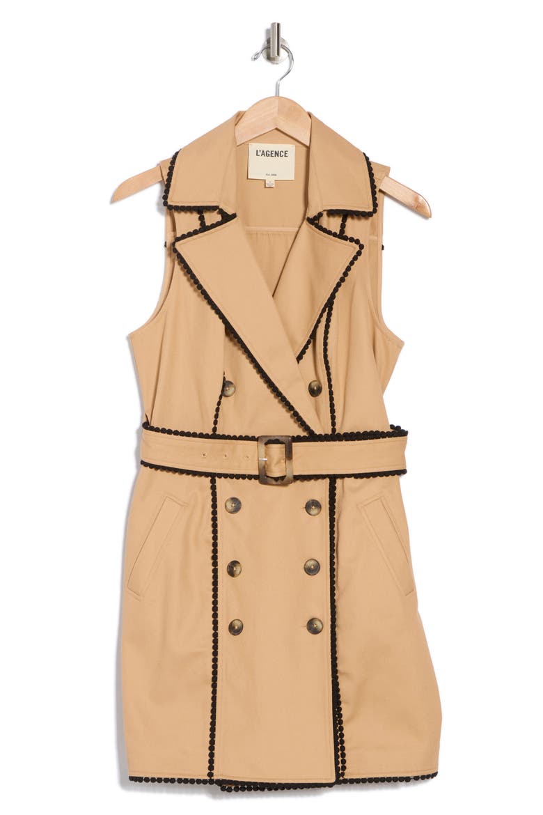 Hale Trench Minidress, Alternate, color, SOFT CAMEL