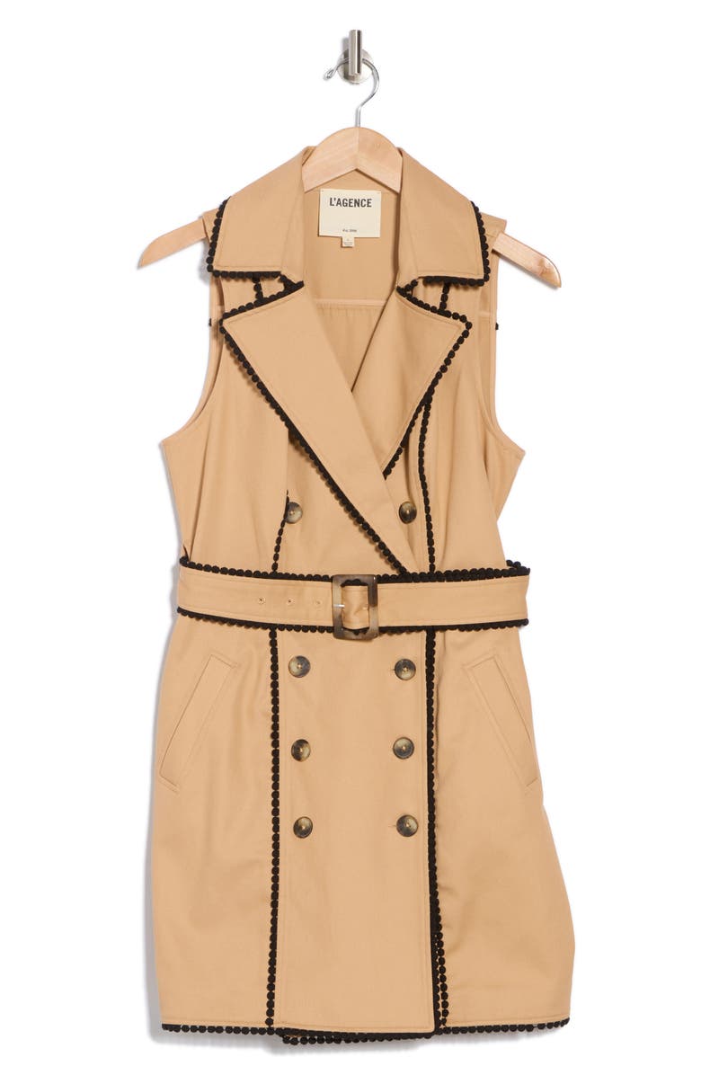 L'AGENCE Hale Trench Minidress, Alternate, color,