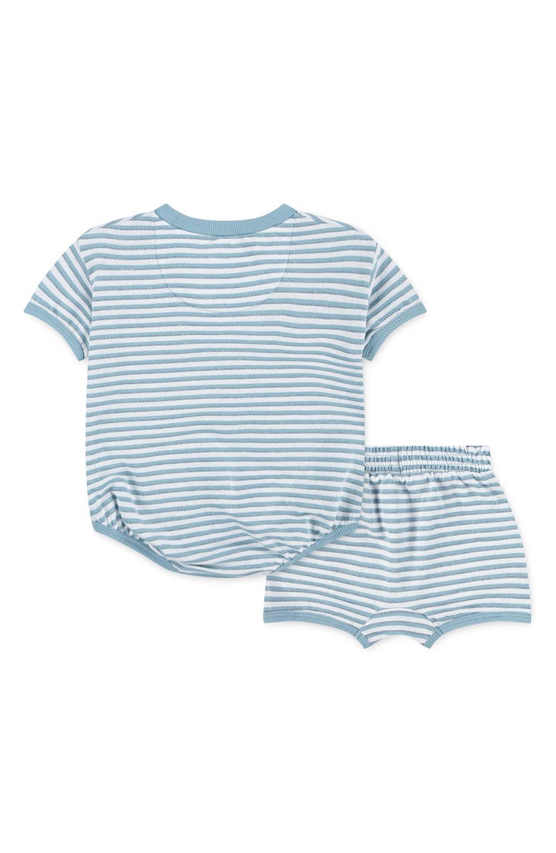 Stripe Bodysuit & Shorts Set