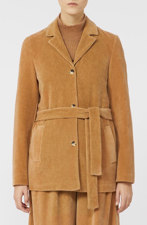 Mm By Max Mara Labile Cotton Blend Corduroy Jacket In Brown