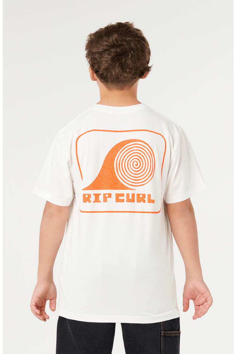 Kids' Rolling Wave Cotton Graphic T-Shirt, Alternate, color, BONE