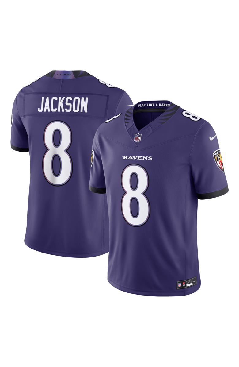 Nike Men's Nike Lamar Jackson Purple Baltimore Ravens Vapor F.U.S.E. Stitched Limited Jersey, Main, color, Purple