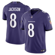 Nike Men's Nike Lamar Jackson Purple Baltimore Ravens Vapor F.U.S.E. Stitched Limited Jersey