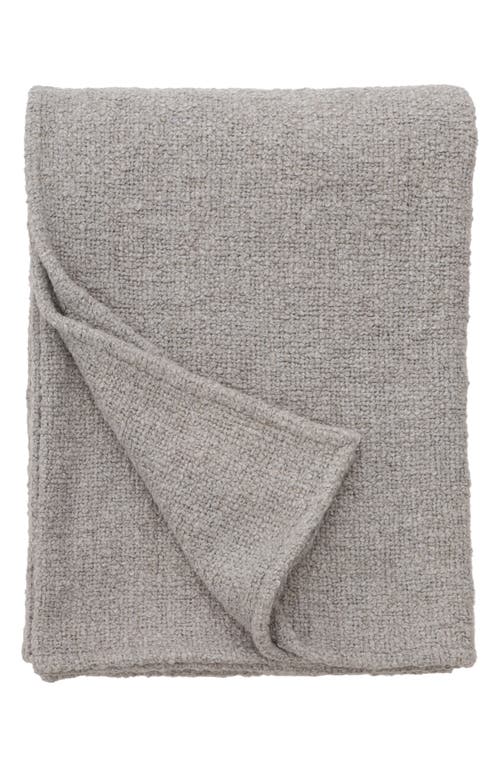 Pom Pom At Home Abby Throw Blanket In Light Grey