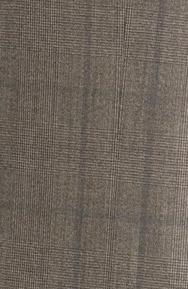 Canali Siena Regular Fit Brown Glen Plaid Impeccabile Wool Suit, Alternate, color, Beige