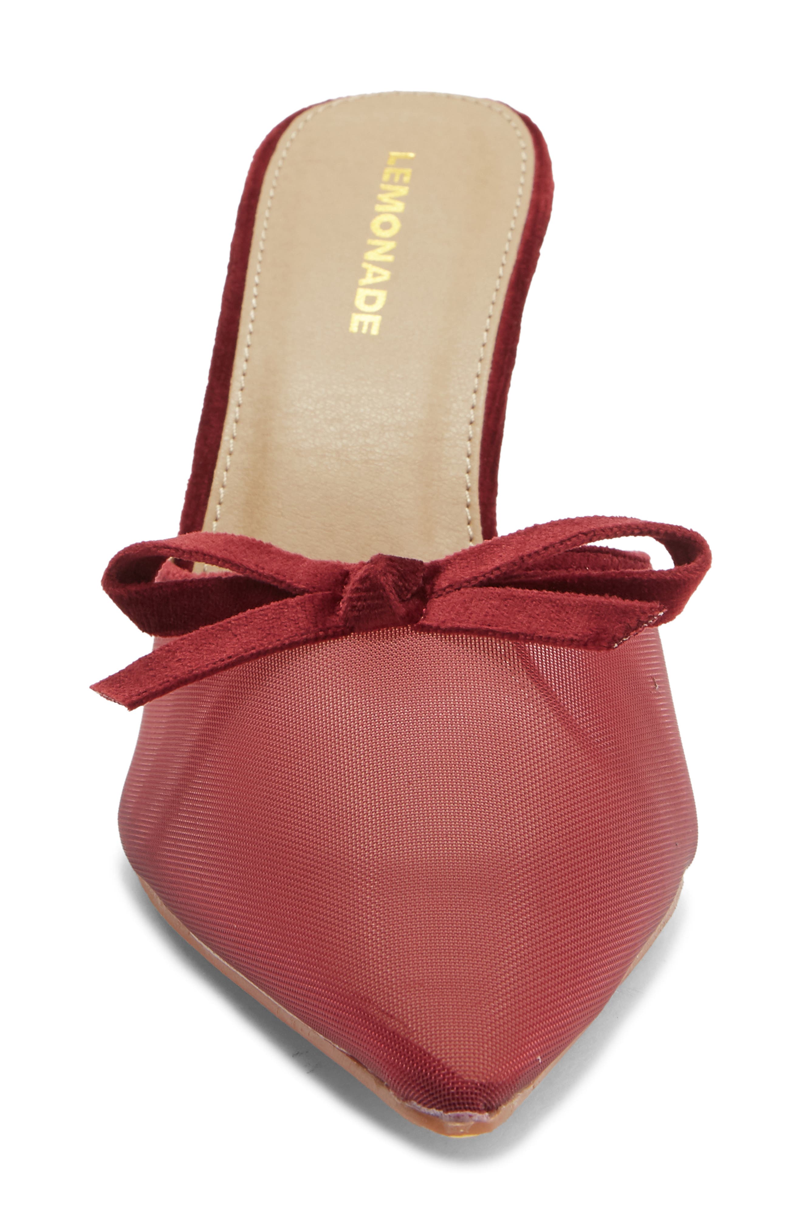 Lavon Pointed Toe Mule, Alternate, color, RED