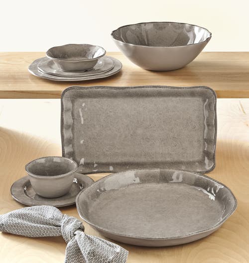 Tag Veranda Gray Melamine Serving Platter Perfect For Spring In Gray