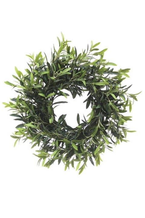 24" Artificial Olive Leaf Wreath
