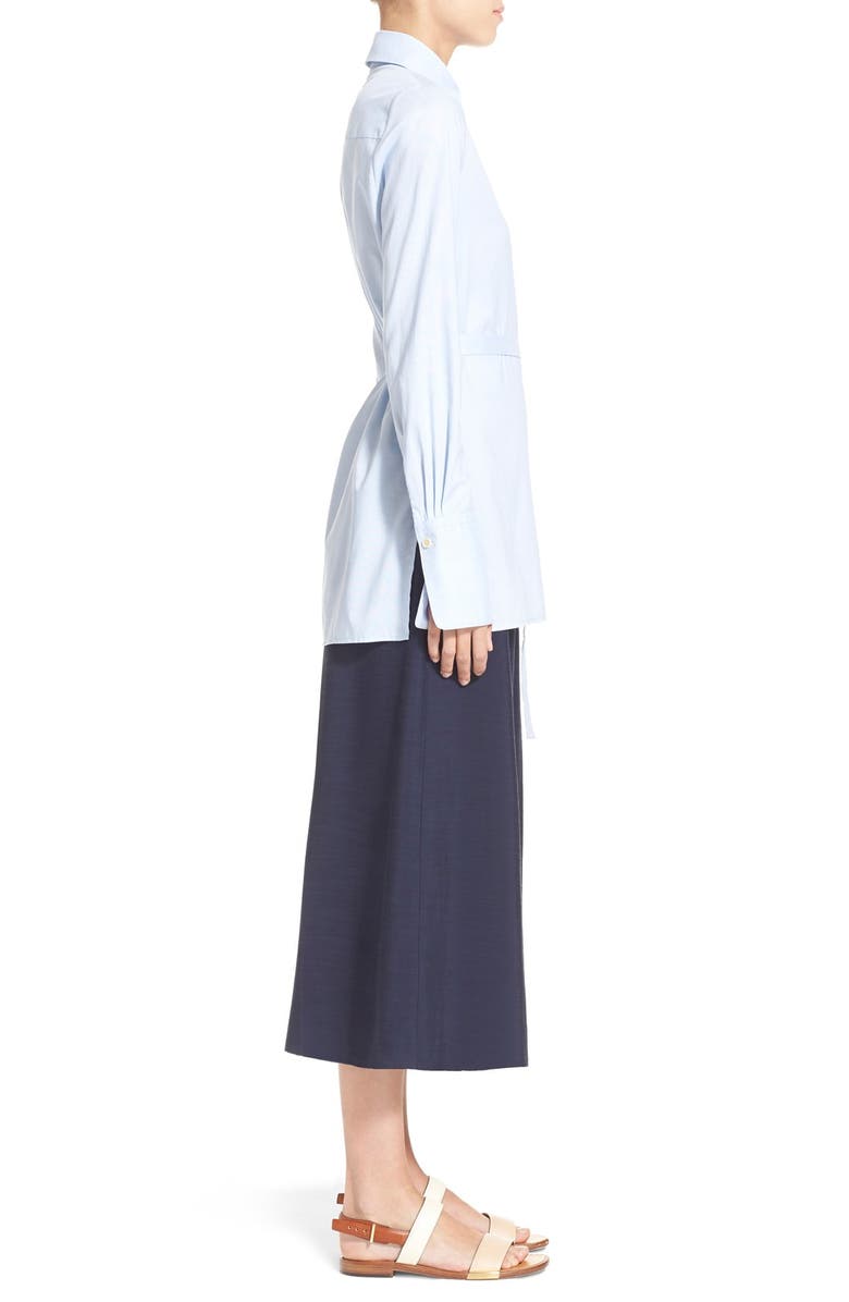 Rosetta Getty Stripe Cotton Broadcloth Wrap Shirt, Alternate, color, 