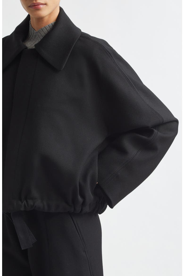 Arden Virgin Wool Bomber Jacket, Alternate, color, BLACK