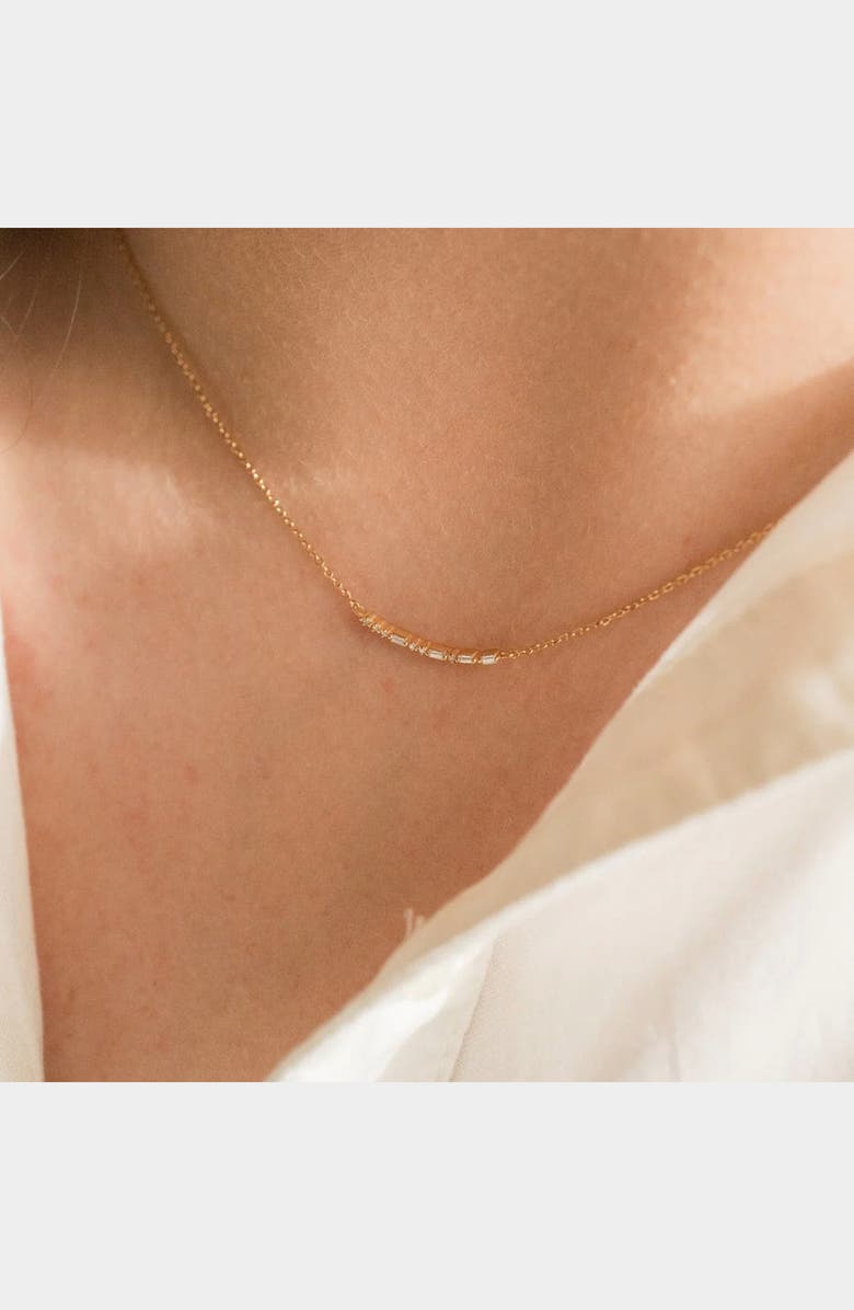 MADE BY MARY ILY Morse Code Necklace, Alternate, color, Gold Vermeil