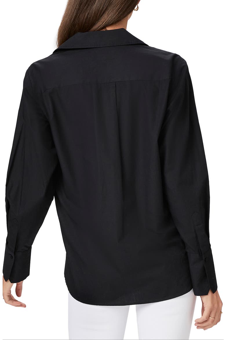 Clemence Button-Up Shirt, Alternate, color, BLACK