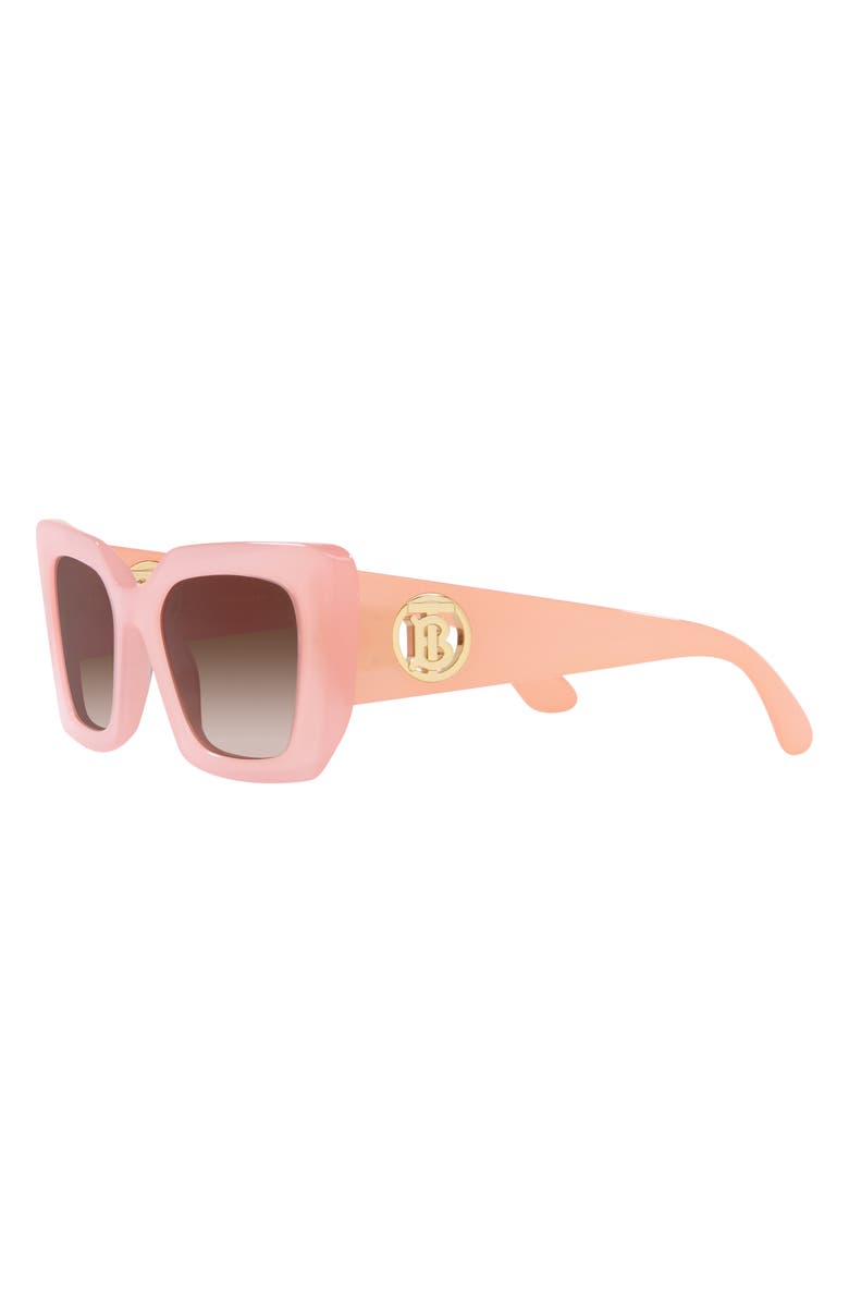 Burberry 51mm Square Sunglasses, Alternate, color, Pink